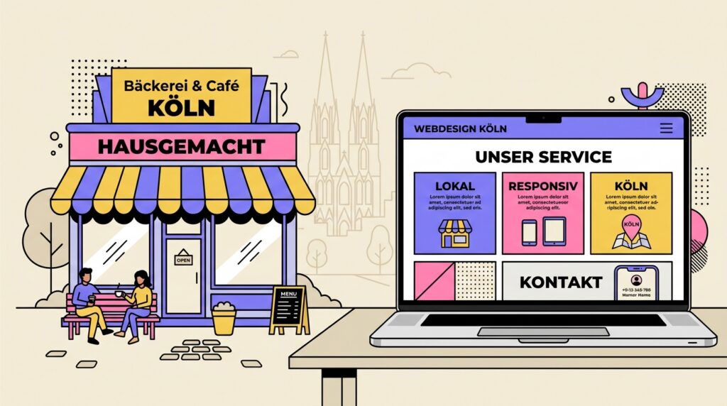 Professionelle Webauftritte aus Köln für kleine Unternehmen – lokale Website mit Kölner Dom